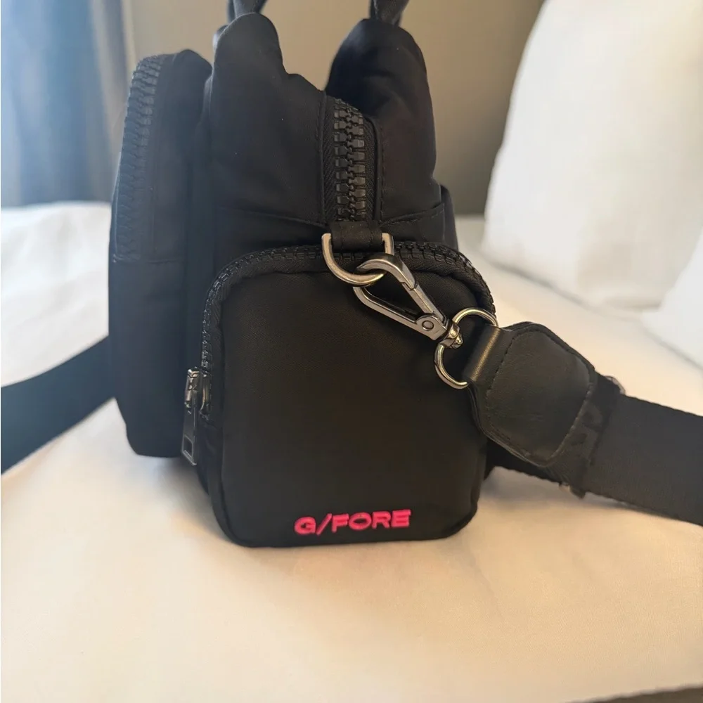 G/FORE Black Crossbody Camera Bag with Top Handles